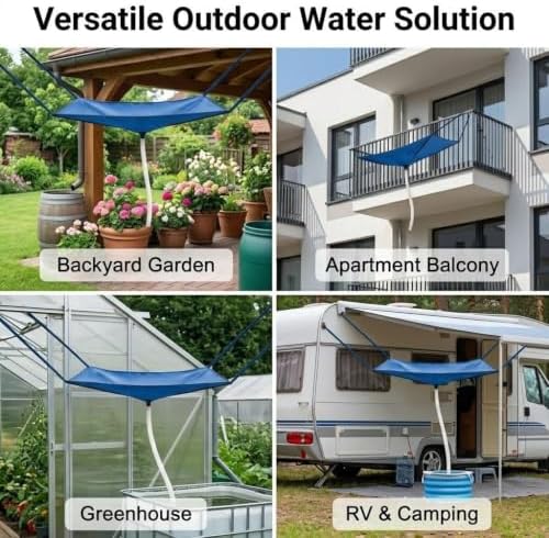 Rainwater Collection System with Hose,Water Storage Bag - Image 5