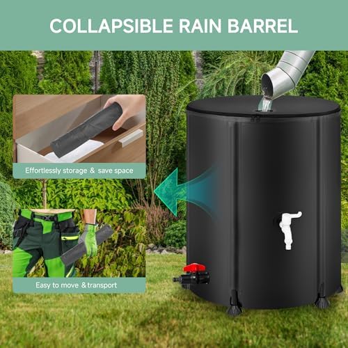 Collapsible Rain Barrel Water Storage Containers 53 Gallon - Image 3