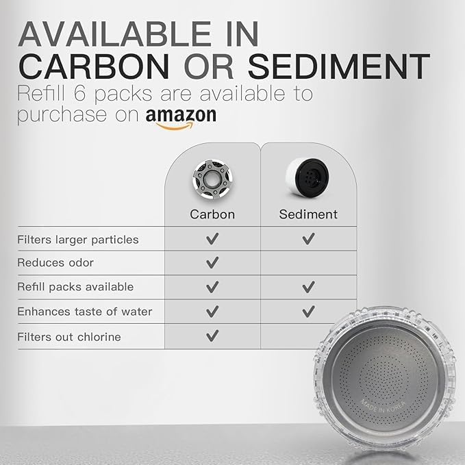 Kitchen and Bathroom Faucet Filter Kit - Includes 10 Adapters - Improves Taste and Odor, Protects Skin and Health - Removes Dirt and Rust (Sediment) - Image 4
