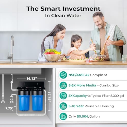 iSpring US21B-PF 2-Stage PFAS Removal Under Sink Water Filtration System - Image 2
