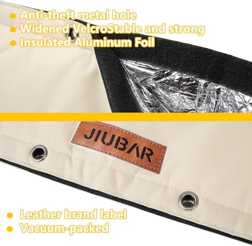 Backflow Preventer Cover Insulated Pouch -JIUBRA 14" W x 27" H Outdoor Pressure Reducing Value Cover ,Winter Water Sprinkler Valve Cover Insulated ,Well Pump Covers Protects from Severe Snow. - Image 6