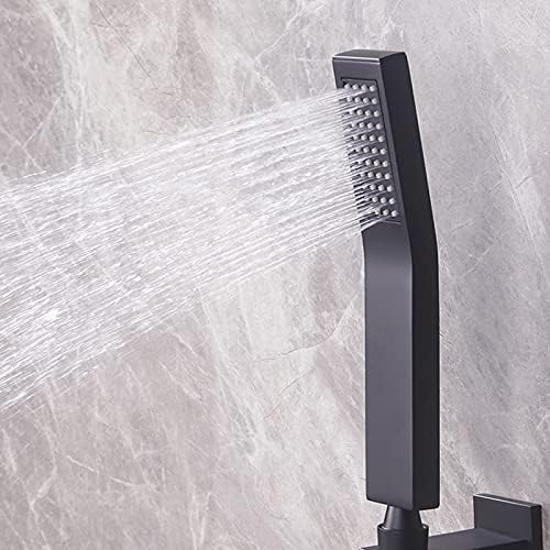 Asyas Solid Brass Handheld Shower Head Hand Shower Head Sprayer Matte Black - Image 2
