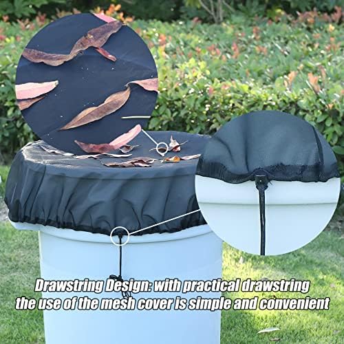 Mesh Cover for Rain Barrel, Rain Bucket Leaf Filter Screen Cover, 37.5" - Image 4