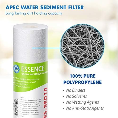 APEC Water Essence Series 75 GPD 6-Stage RO System Bundle with High Capacity Replacement Pre-Filter Set - Image 7