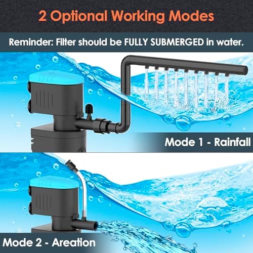 U - V Aquarium Filter for Green Water Cleaning with Aeration/Rainfall Modes - Image 5