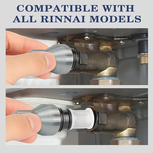 3-in-1 Filter Removal Tool & 2 Inlet Filters Kit Compatible with Rinnai Water Heaters, Works with Power Drivers, Wrenches or Hand Grip for Easy Maintenance - Image 2