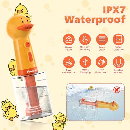 500ml Dog Shampoo Dispenser with Brush, Auto-Mix Duck Foam Sprayer - Image 7