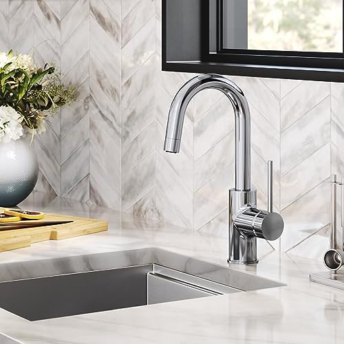 KRAUS Oletto Single Handle Kitchen Bar Faucet in Chrome Finish, KPF-2600CH - Image 2