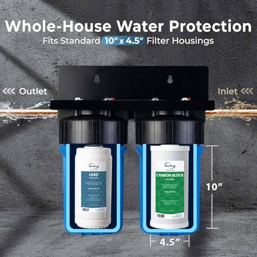 iSpring F2WGB21BPB 2-Stage Whole House Water Filter Set for WGB21B-PB - Image 4