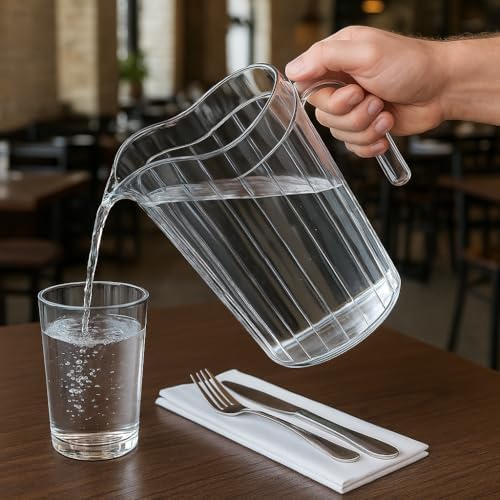 DecorRack 24 Pack 75 oz Polycarbonate Pitchers, Beverage Dispenser - Image 5
