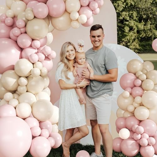 Dusty Pink Balloon Arch Garland Kit for Bridal Shower Birthday Decorations - Image 5