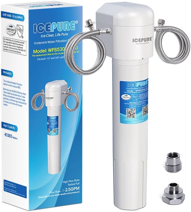 ICEPURE 21" WFS5300A 5 Years Under-Sink Water Filter System by ICEPURE