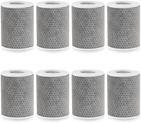8 PCS Faucet Filter Cartridge Replacement for Kitchen & Bathroom Sink, 8 Carbon Fiber for Faucet Extender Improve Water Conditions Removes Chlorine Fluoride Heavy Metal by BREADEEP
