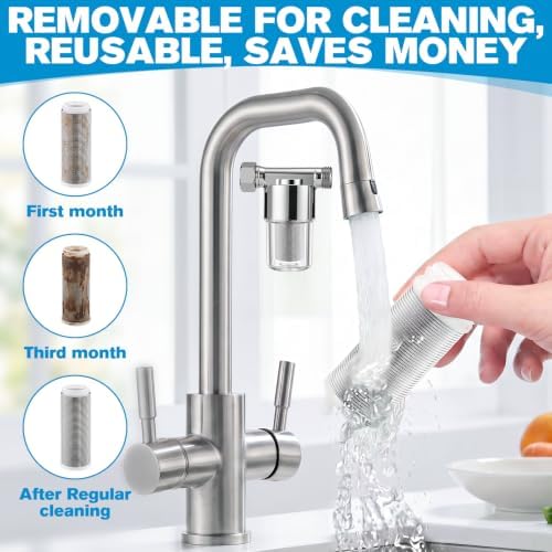Gerrii 2 Pack Washing Machine Water Filter 40-50 Microns,Silver - Image 7