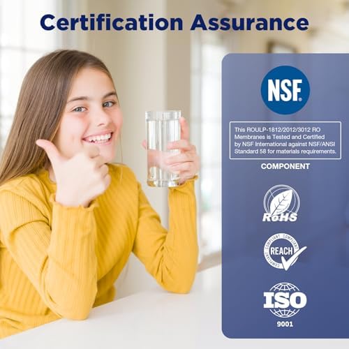 Membrane Solutions 50 GPD Reverse Osmosis Membrane, NSF/ANSI 58 Certified - Image 5