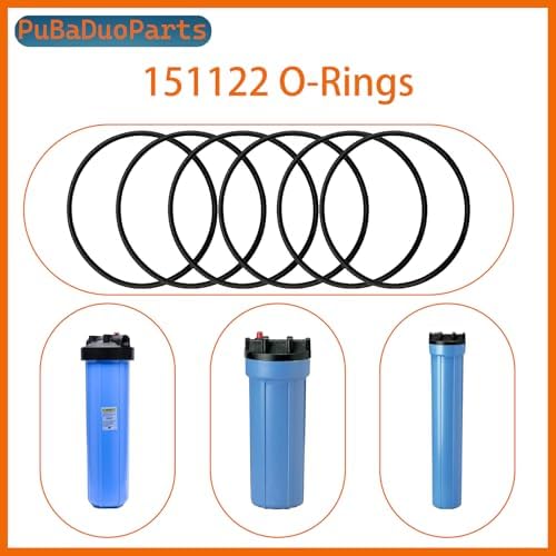 6-Pack 151122 O-Rings Compatible with Pentek Big Blue Water Filter Housings Seals Gasket, for Pentair, Culligan HD-950A,Heavy-Duty Nitrile Rubber Seals for Leak-Free Filtration Systems - Image 4
