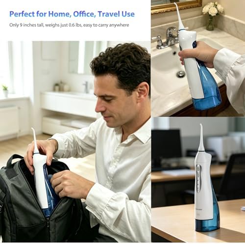 TOVENDOR Electric Water Flosser, Cordless Dental Oral Irrigator for Teeth - Image 4