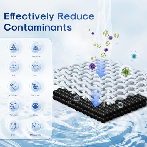 ICEPURE 5 Micron 10"x4.5" PPW10BB-SZ String Wound Water Sediment Filter Replacement for Whole House Filtration System, Compatible With Iron Reducing Filter For Well Water, 1Pack - Image 2