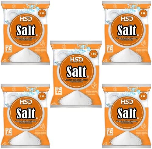 1kg Dishwasher Salt, Powerful Cleaning Dishwasher Salt, softener salt, Best For Laundry Kitchen Dish Washing, Compatible to All Water Softner Machines, Premium Food Grade 100% Genuine British Salt (5) by Unknown