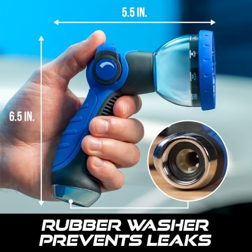 VIKING Hose Nozzle, 10 Spray Patterns, Thumb Control for Cars and Homes - Image 6