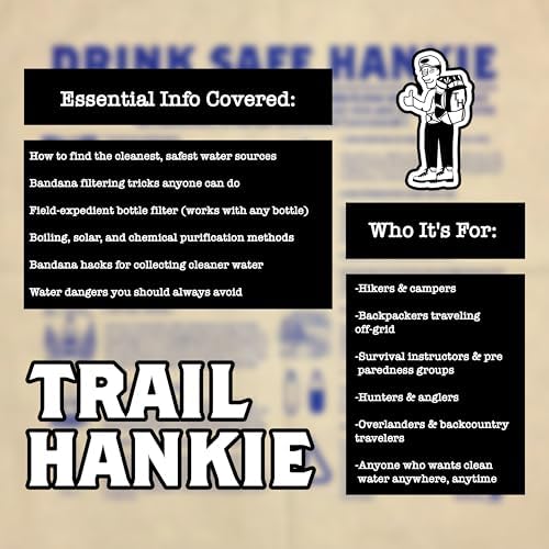 Drink Safe Survival Bandana — Water Purification and Outdoor Emergency Info for Camping, Hiking, and EDC - Image 2