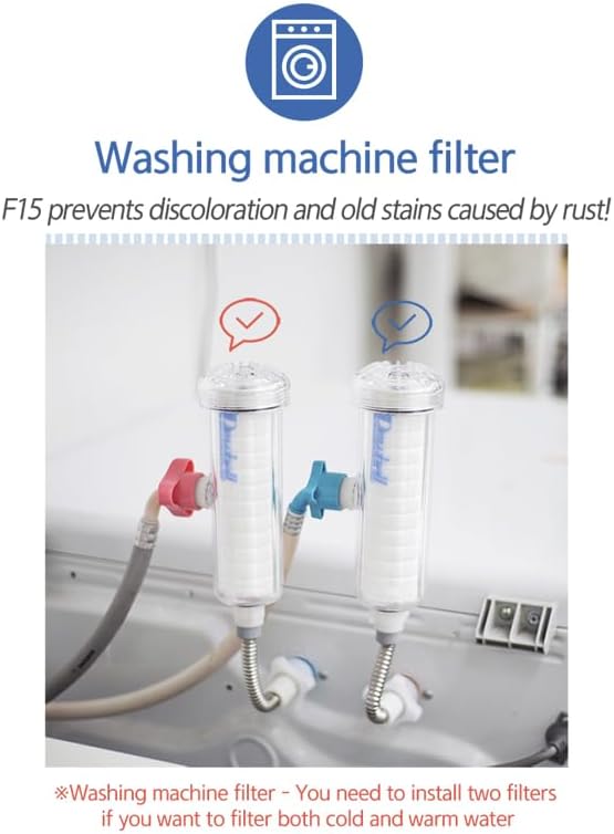 Dewbell Washing Machine Filter Water Purification Filter Removes Rust and Harmful Substances - For Washing Machine - Image 3