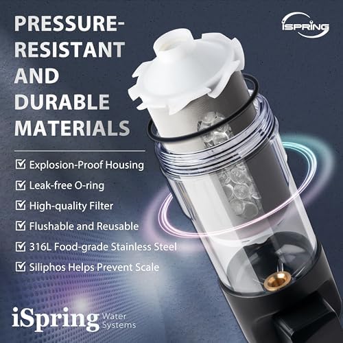 iSpring WSP50SL-ARJ-BP Jumbo Whole House Water Filtration System, 50 Micron - Image 7