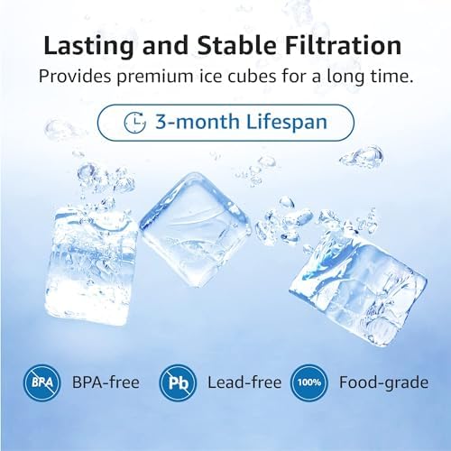 AQUA CREST C33 Ice Maker Filter, Compatible with GE® Opal Ice Maker, 4 Pack - Image 6