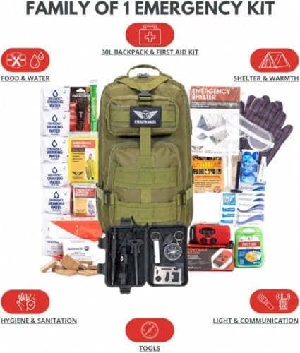 Stealth Angel Survival - 72 Hour Family Emergency Kit - 1-5 Person Survival Bag for Earthquakes, Hurricanes, and Other Natural Disasters - Image 5
