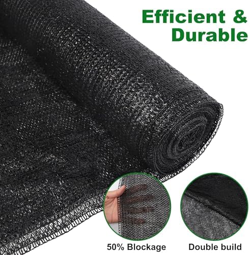 winemana 120x6 FT Shade Cloth for Garden, Outdoor Mesh Tarp Plant Sun Shade - Image 6