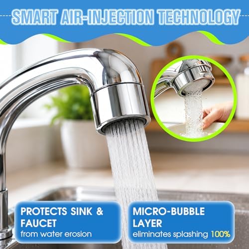 4Pcs Faucet Aerator Replacement, 20mm Honeycomb Anti-Splash High Flow Water Saving Sink Aerators M20 Male Thread, Universal Bathroom Kitchen Faucet Parts - Image 6