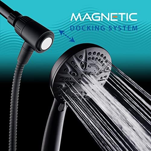 AquaDance New Magnetic Docking 8-setting High Pressure Handheld Shower Head - Image 2