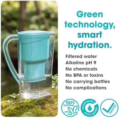 Alkanatur Alkaline Water Filter Pitcher - Adds Magnesium, 18mg/L - Image 5