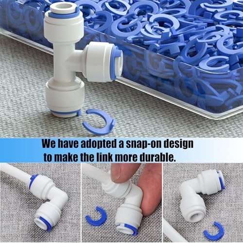 Water Line Kit, Lifevant 1/4” O.D. Water Tubing 32.8FT for R.O. System and ice Maker with 12-PCS Quick Connect and Tubing Cutter - Image 5