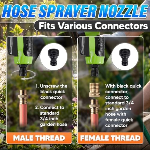Soap Sprayer Hose Attachment, Car Wash Nozzle with Soap Dispenser - Image 7