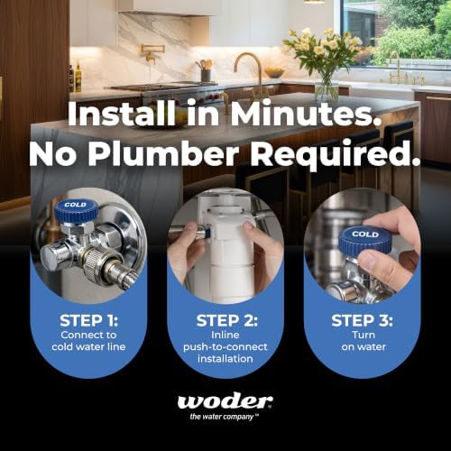 Inline Water Filter, John Guest Fittings, WQA Certified, US Made - Image 6