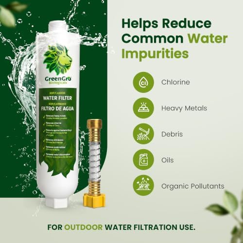 GreenGro Garden Hose Water Filter, KDF + Activated Carbon, 2 Pack - Image 5