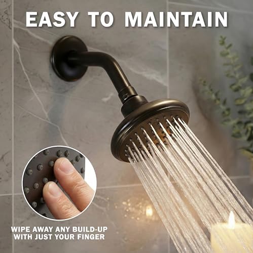 Aqua Elegante High Flow Shower Head - 2.5 GPM - Oil-Rubbed Bronze - Image 6