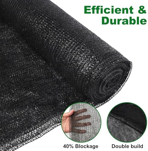 winemana 120x6 FT Shade Cloth for Garden, Outdoor Mesh Tarp Plant Sun Shade - Image 7