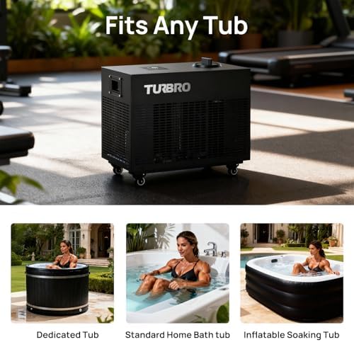 TURBRO 1 HP Ice Bath Water Chiller, 9,300BTU, Schedule Timer - Image 5