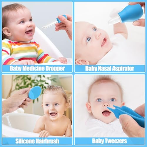 Baby Healthcare and Grooming Kit for Newborn Kids, 31PCS Upgraded Safety Baby Care Kit, Newborn Nursery Health Care Set, Baby Electric Nail Filer Kit, Infant Baby Care Products - Image 5