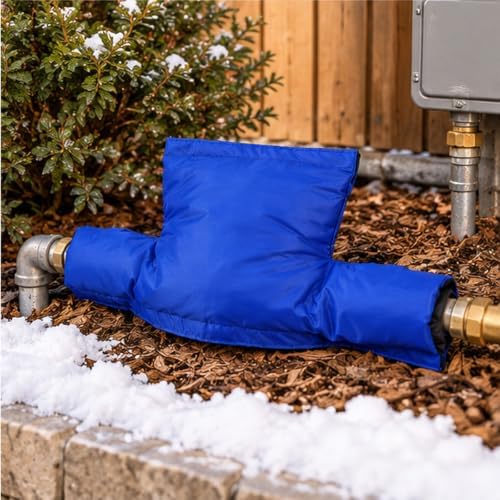 Blue Backflow Preventer Insulation Cover, Thick Water Meter Protection - Image 5