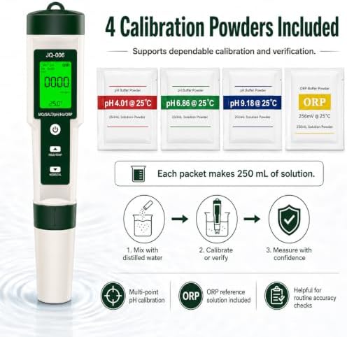Professional 10-in-1 TDS Water Tester for Drinking Water,Mart Digital Water Quality Tester with AI ADC Chip,Advanced Precision Sensing with ATC Compensation,Advanced Multi-Parameter Water Analysis - Image 5