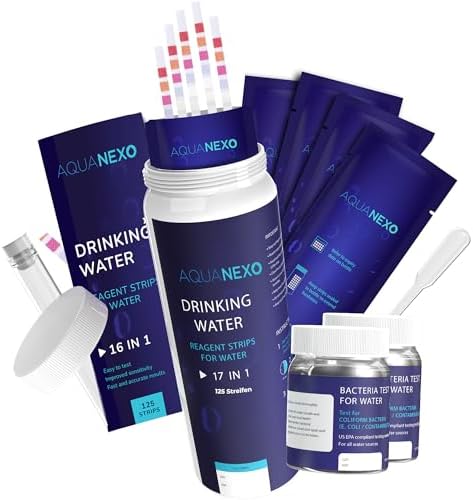 18-in-1 Drinking Water Test Kit, 125 Strips + 2 Bacteria Tests by Unknown