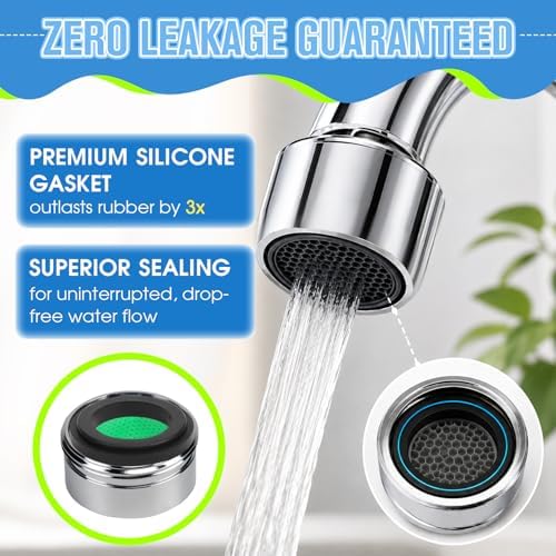 4Pcs Faucet Aerator Replacement, 20mm Honeycomb Anti-Splash High Flow Water Saving Sink Aerators M20 Male Thread, Universal Bathroom Kitchen Faucet Parts - Image 5