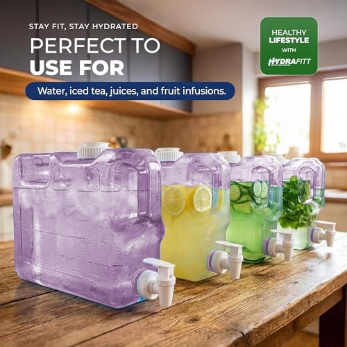 Refrigerator Water Dispenser 1.1 Gallon – Leak-Proof Slim Fridge Water Container with Spigot – BPA-Free Refillable Water Jug (Rose Pink) - Image 3