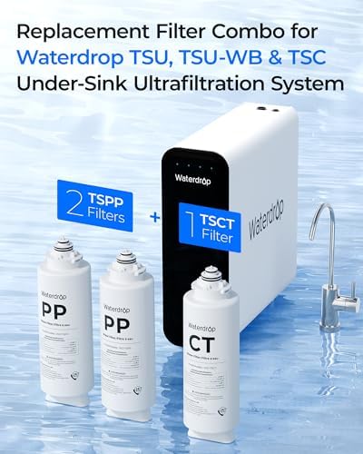 Waterdrop 2TSPP TSCT Undersink Replacement Water Filter for TSU & TSU-WB - Image 2