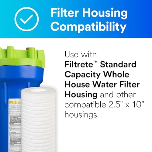 Filtrete 3WH-STDSW-F02 Water Cartridge, Replacement Filter, White, 2 Count | (Pack of 2) - Image 3