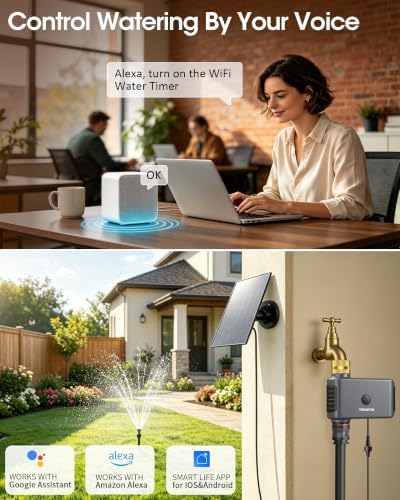 Solar WiFi Water Timer, Smart Solar Hose Timer for Garden, 365-Day Power - Image 4