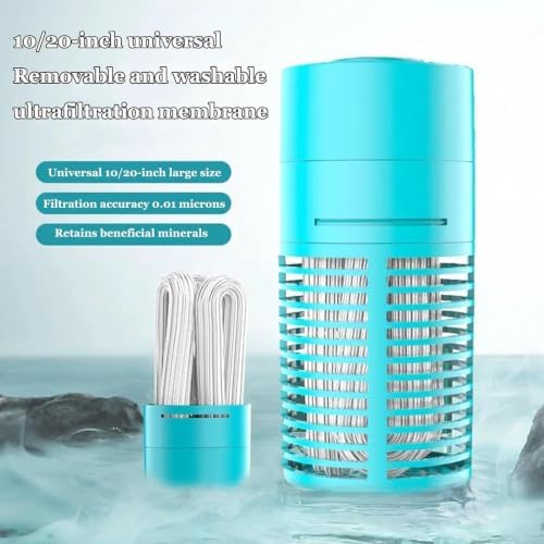 3-Pack 20 Inch PVDF UF Membrane Filter Cartridge, 0.01μm High-Capacity Washable Pre-Filter for Commercial RO Systems and Industrial Water Treatment - Image 3